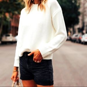 Everlane link-stitched crewneck sweater